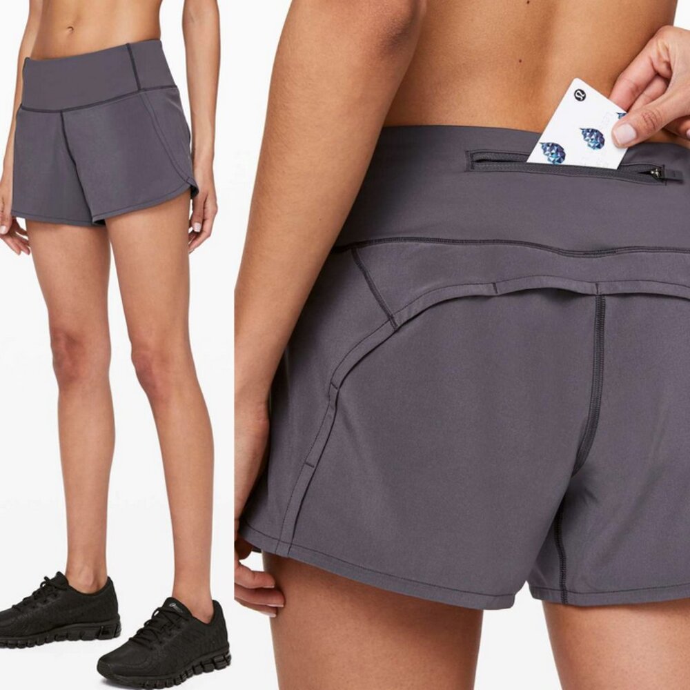 Lululemon Run Times Shorts Moonwalk Grey Purple